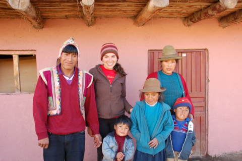 students at the Tufts Civic Semester in Peru