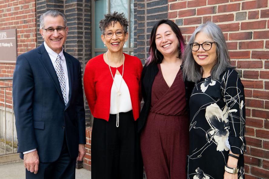 Tufts University President Monaco, Dayna Cunningham, and others