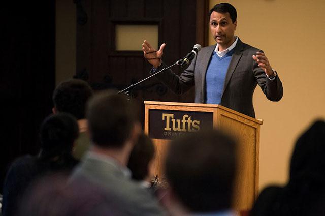 Eboo Patel speaking at Tisch College event