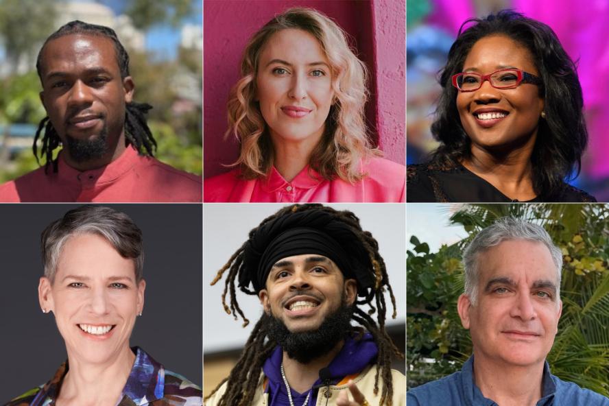 Grid of Faces showing Spring 2024 Speakers