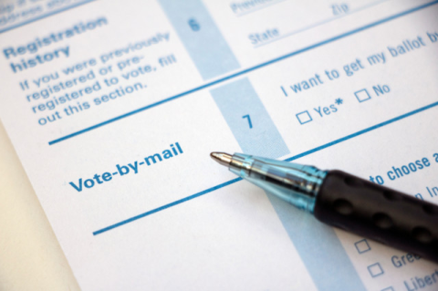 a request form for an absentee ballot