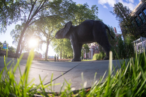 Jumbo the elephant statue 